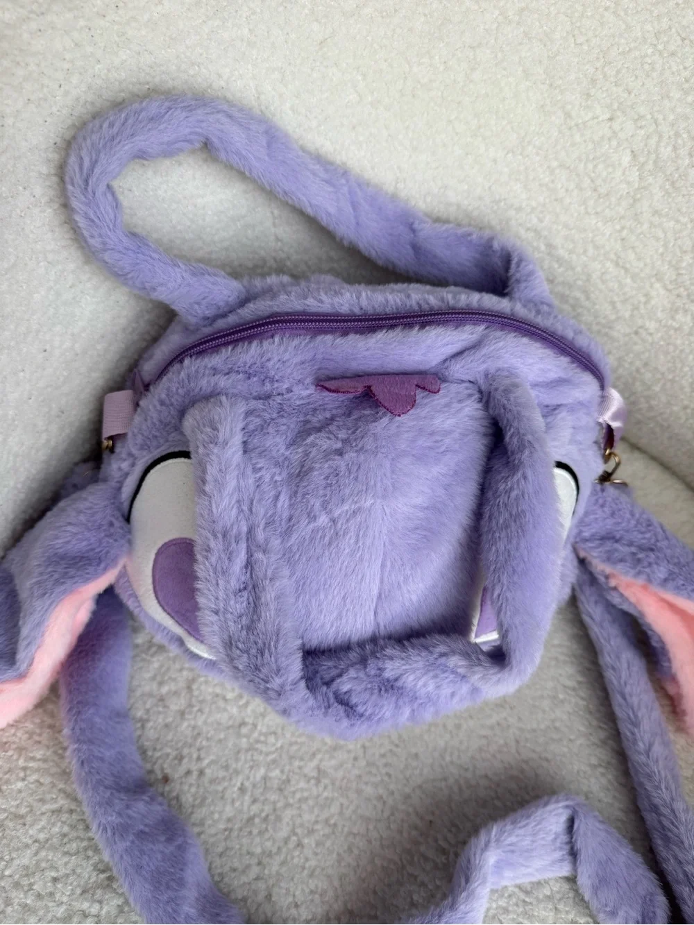 Stitch Plush Purple Kids Crossbody Bag